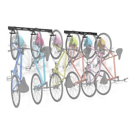 Koova Wall Mount 6 Bike Rack KV-Bike6-V1